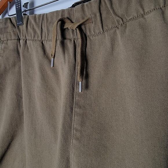 Everlane Pants Men’s L Brown Organic Cotton Drawstring Waist Casual Straight Leg - Picture 2 of 10